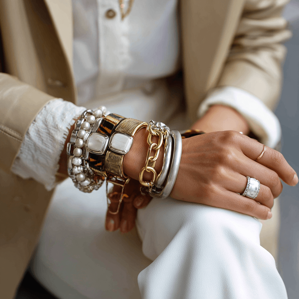 Разликата между деликатните и по-обемните гривни в модерната дамска визия